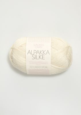 Alpakka Silke - 1002 Hvit