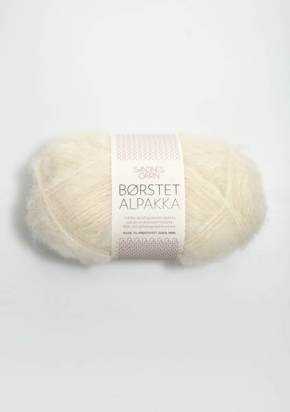 Børstet Alpakka - 1012 Natur