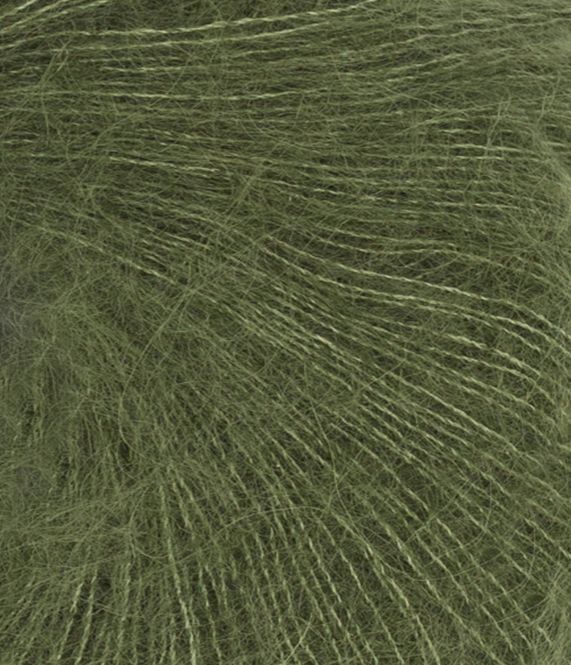 Hovedbilde Tynn Silk Mohair - 9062 Olivengrønn