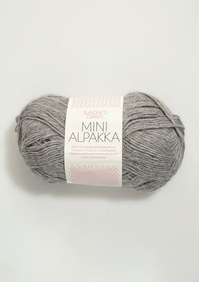 Mini Alpakka - 1042 Gråmelert
