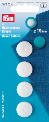 PRYM Overtrekksknapper, 19 mm