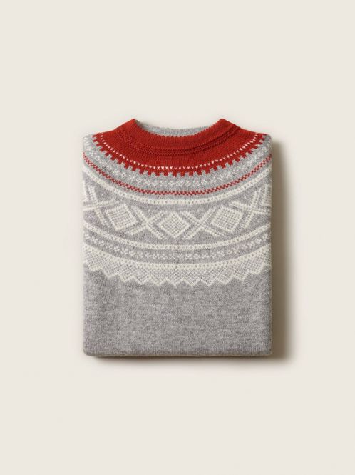 Hovedbilde MARIUS® rundfelt - Grå/Rustrød