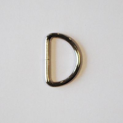 D-ring - Sølv, 38 mm