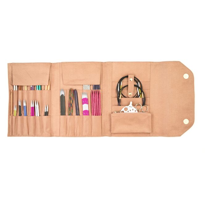 Hovedbilde Oppbevaring strikkepinner - Lys brun