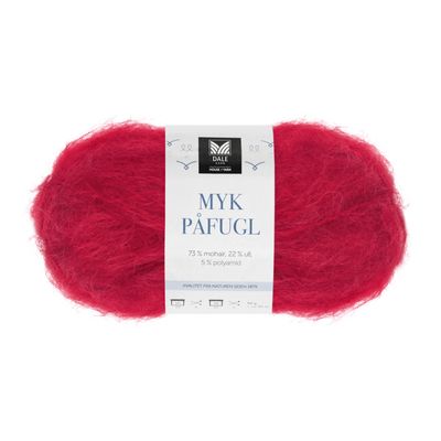 Myk Påfugl - 7951 Dyp rød