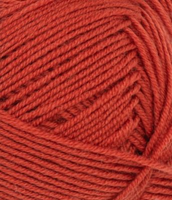 Tynn Merinoull - 3837 Rød Tegl (KlompeLompe)