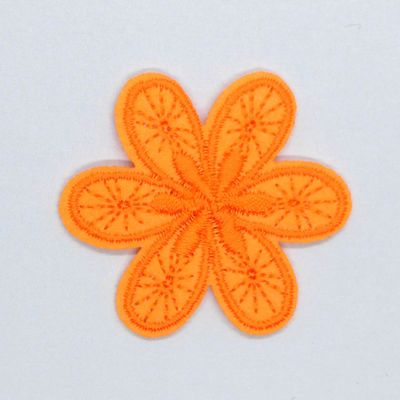 Motiv - Blomst, orange (4,5 x 4,5 cm)